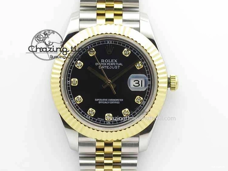 Dial Bracelet Maker Diam Jubilee Best On Edition BP YG DateJust Black 41mm SS II A2813 0510